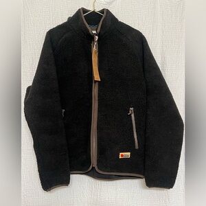 Fjallraven Black Fleece Jacket with Zipper